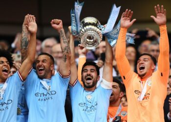 Ilkay Gundogan’s brace propels Manchester City closer to Treble with FA Cup victory